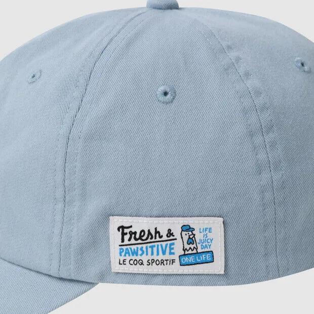ONE LINE Collaboration Cotton Twill Ball Cap - Blue QR323XCP73