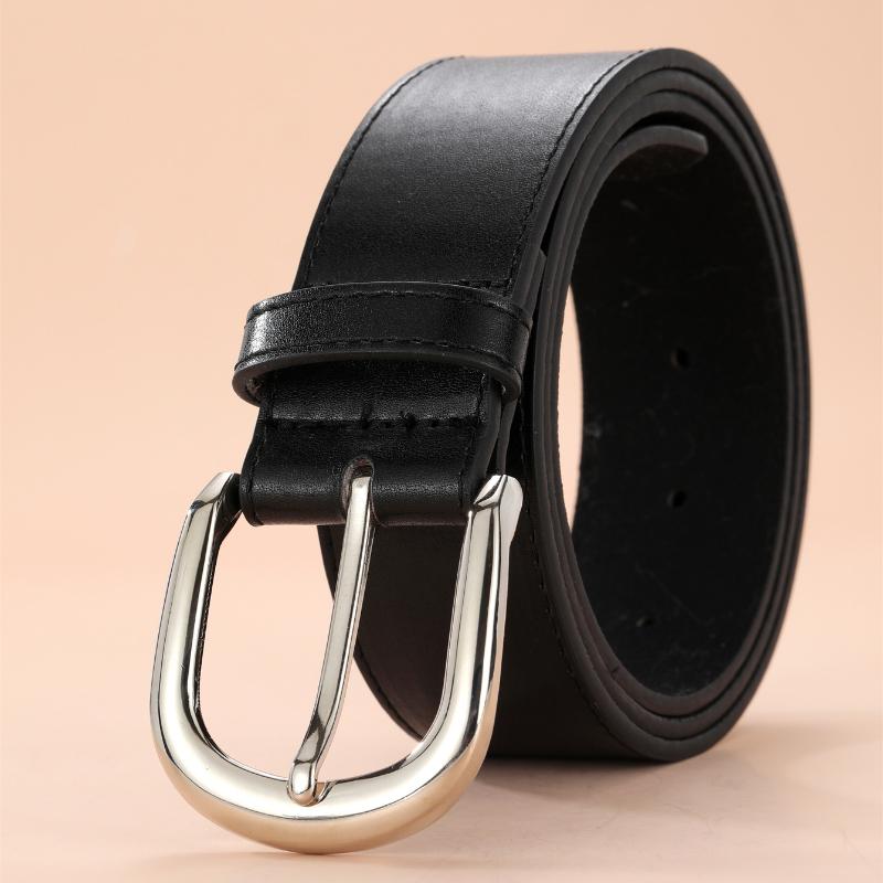 New Simple Women's Needle Buckle Belt Versatile for Daily Use Korean Edition Ins Style White Fashion Decoration Jeans Belt