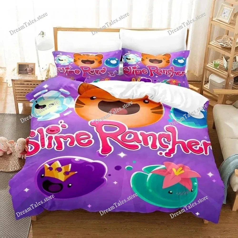 Slime Rancher 2 Bedding Set Single Twin Full Queen King Size Bed Set Adult Kid Bedroom Duvet Cover Sets 3D Print Game Bed Sheet