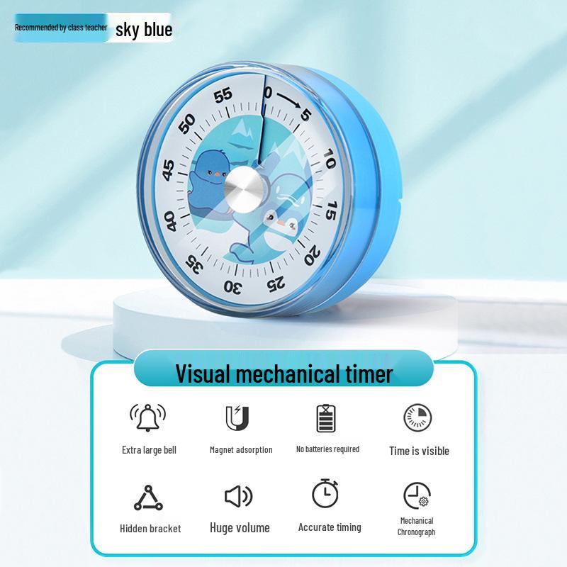 Children's Dual-Use Timer: Alarm Clock & Kitchen Reminder for Study and Self-Discipline