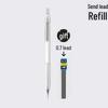Professional Metal Mechanical Pencil, 0.5/0.7mm, Low Center Gravity, Weighted Feel, Continuous Lead Feed for Drawing & Painting.