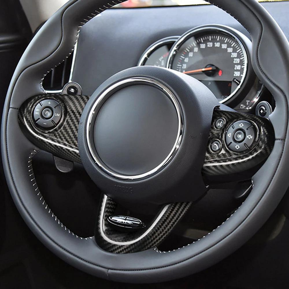 For BMW MINI Cooper F54 F55 F56 F57 F60 Steering Wheel Trim Panel Cover 3Pcs Decoration Sticker Car Interior Accessories