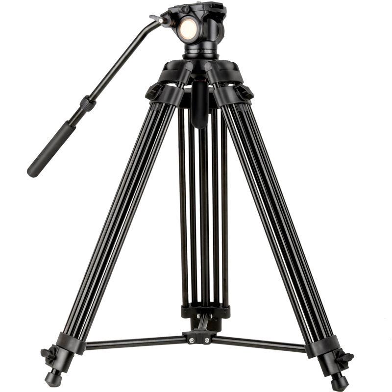 Q880 Aluminum Alloy DSLR Camera Tripod with Hydraulic Pan-Tilt Head for Photography and Videography