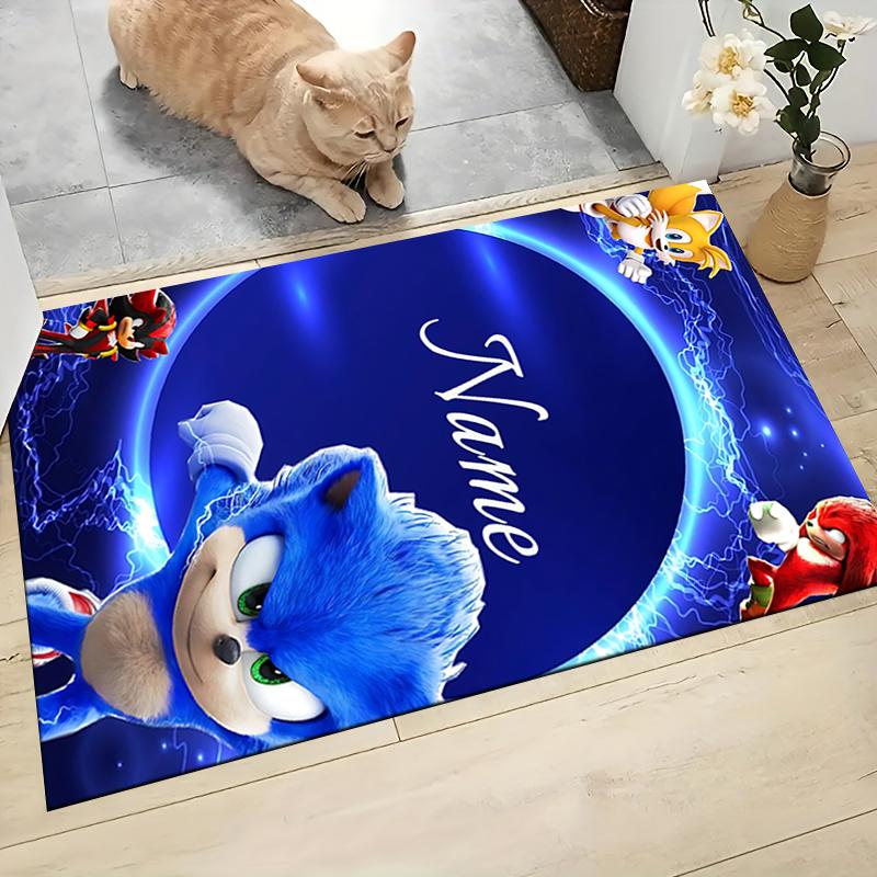 Custom Name "Shark Power: Tralalero Triala" Carpet Rug Customizable Soft Washable Anti-Slip Home Living Room Sofa Mats Personalized Rug. 090994