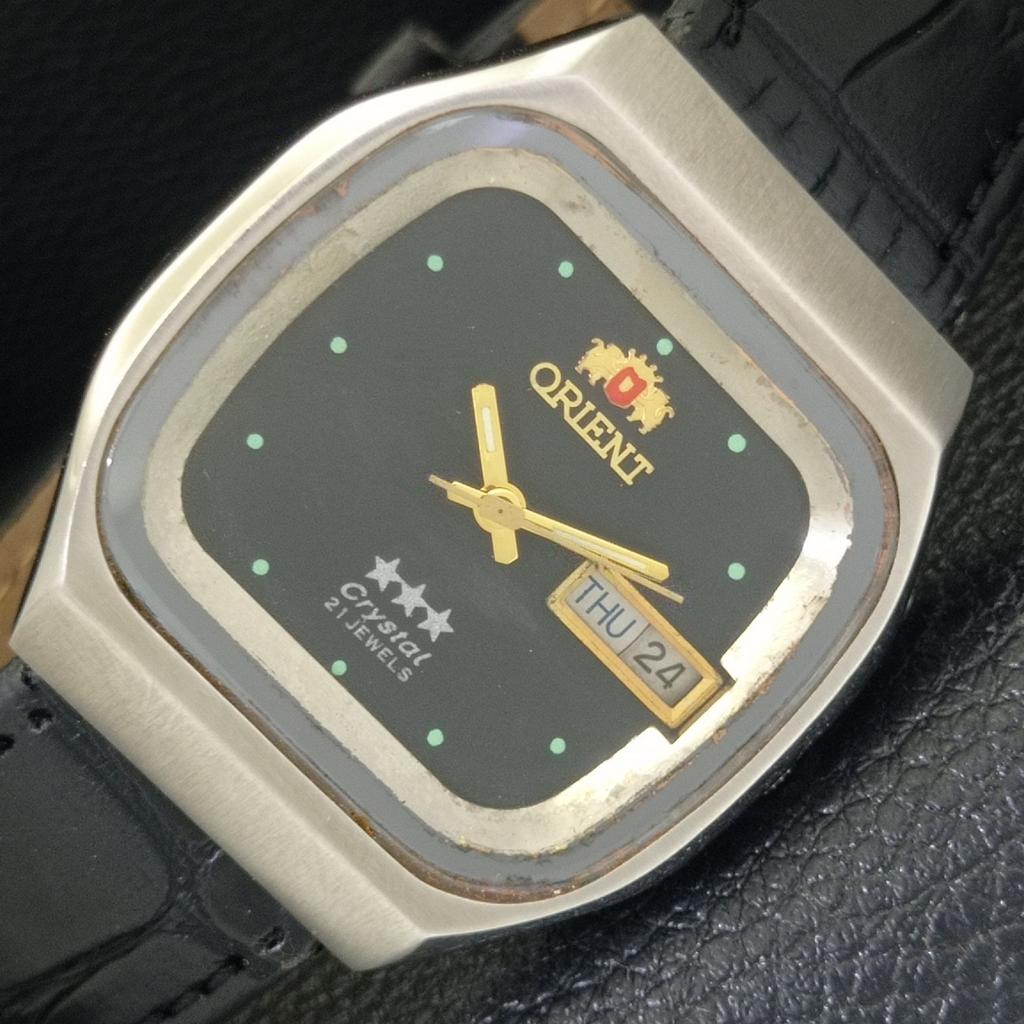 

ВИНТАЖНЫЕ ЧАСЫ ORIENT CRYSTAL AUTOMATIC 46941 ЯПОНИЯ МУЖСКИЕ ОРИГИНАЛЬНЫЙ ЦИФЕРБЛАТ a703475-1 R213c-a703475