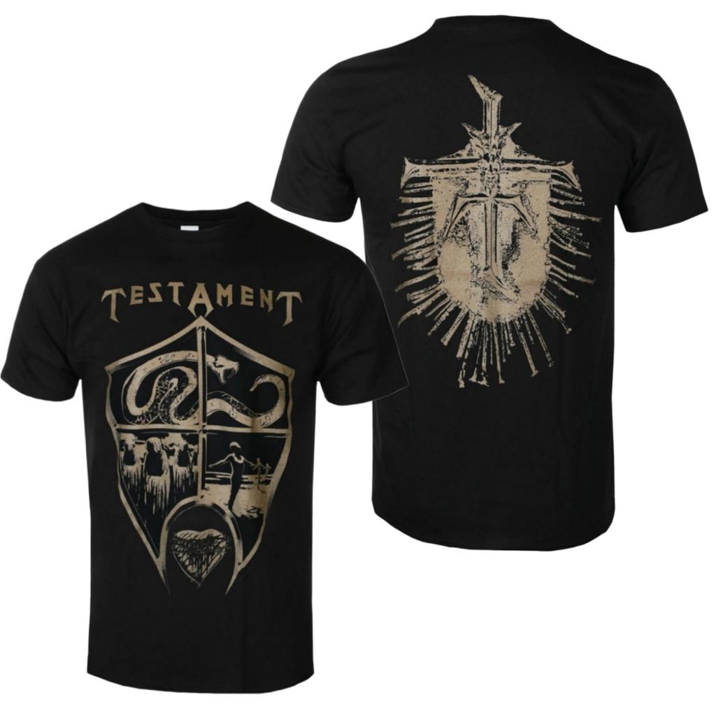 Testaunisext Bay Area Thrash Pattern Printed Tshirt Retro Rapids Metal Band Tshirt Suitable For Both Unisex And Unisex To Wear