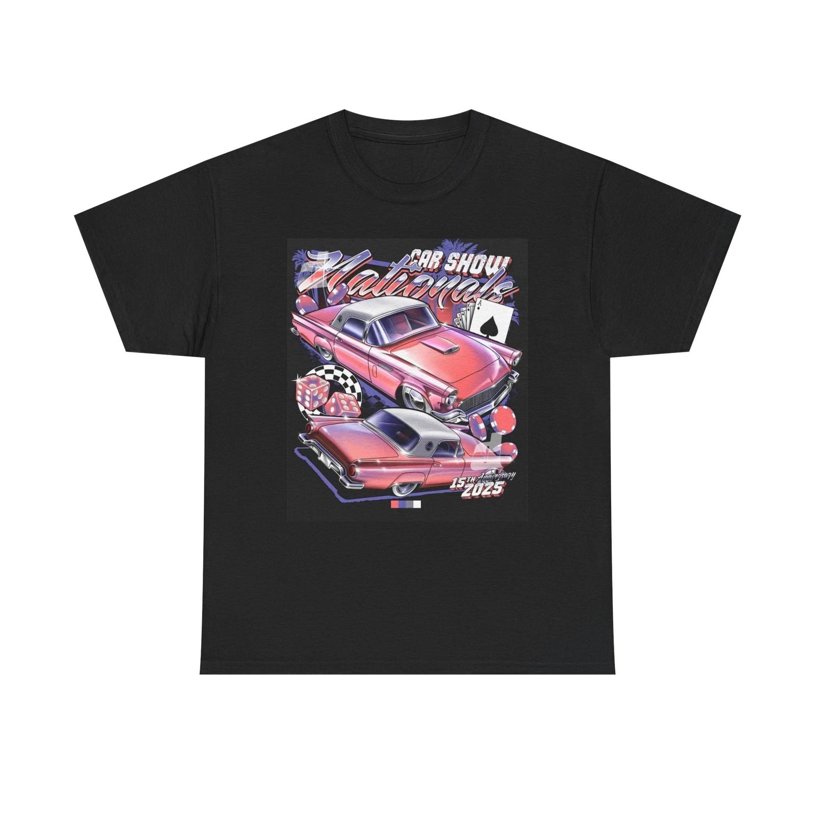 Men s and Women s T-shirts Retro Muscle Car Tee, Vintage Car Show XS