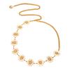 Bohemian Retro Metal Smiley Face Waist Chain Sunflower Summer Fashionable Dress Waist Versatile Body Chain Sexy Accessories