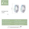 BAMOER Real 925 Sterling Silver Minimalist Hoop Earrings for Women Ear Circle Hoops Brincos Jewelry