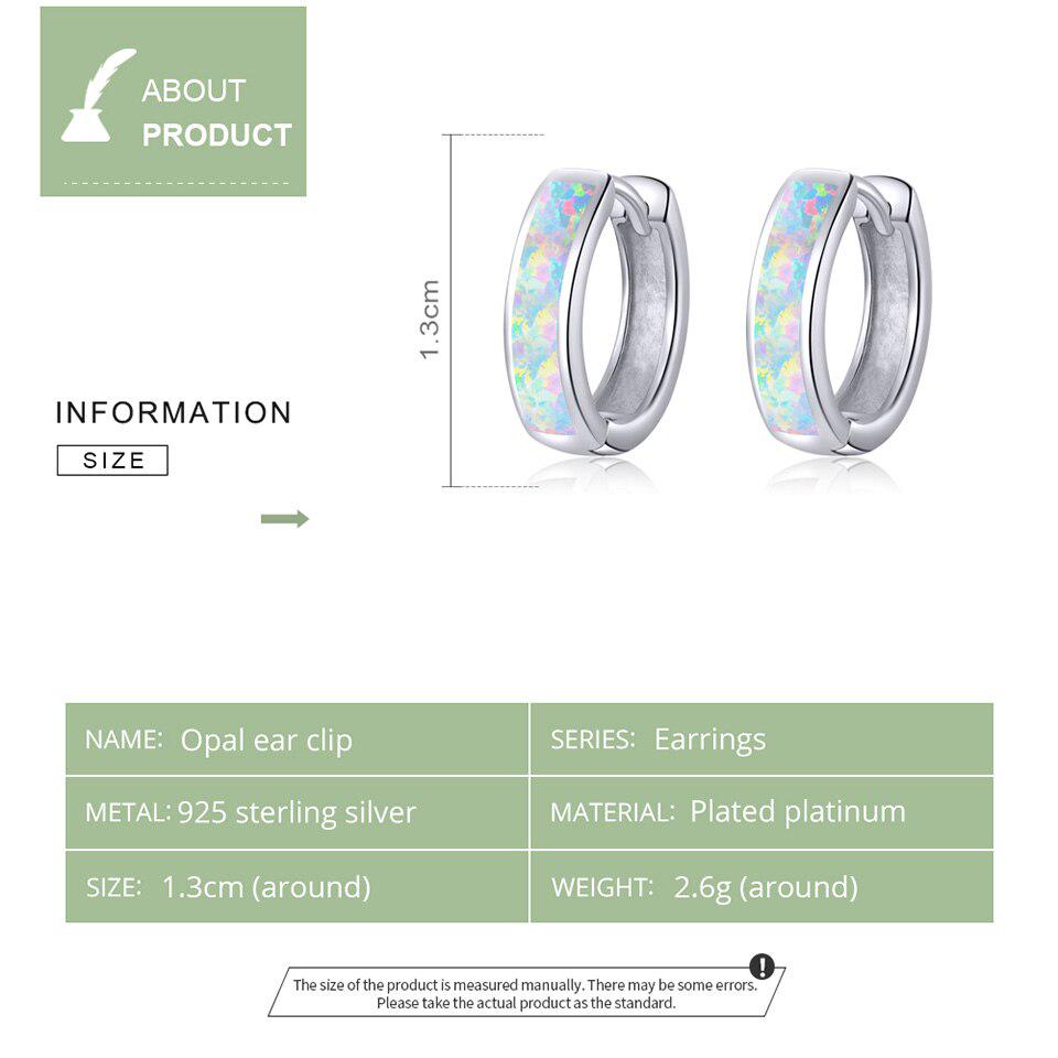 BAMOER Real 925 Sterling Silver Minimalist Hoop Earrings for Women Ear Circle Hoops Brincos Jewelry