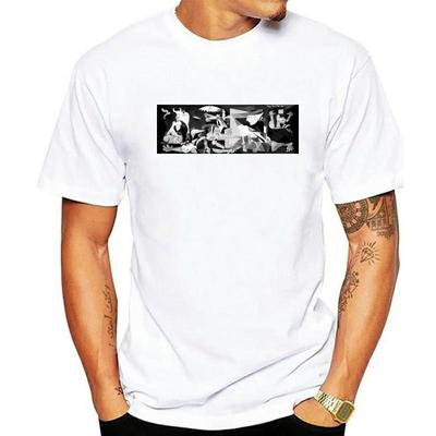 Men Cotton Brand Tshirt Pablo Picasso Guernica T-Shirt Leonardo Da Vinci Vincent Van Gogh Rembrandt Brand Teenager Tshirts