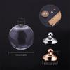 1 Conjunto 30 Peças Kit para Fazer Pingentes DIY, Contas Globos de Vidro Soprado Mecanizado Redondos, Pingentes Frascos Globo de Vidro Transparente