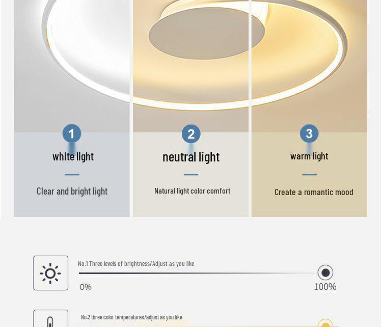 Full Spectrum Modern Minimalist LED Ceiling Lamp 2025 for Bedroom