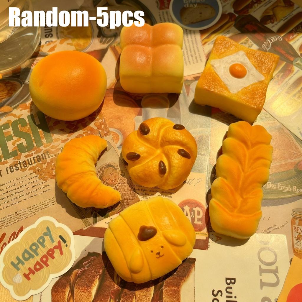 Bread Series Slow Rebound Decompression Squeeze Toys Venting Pinching Toy Christmas Birthday Best Gift For Boys Girls Children