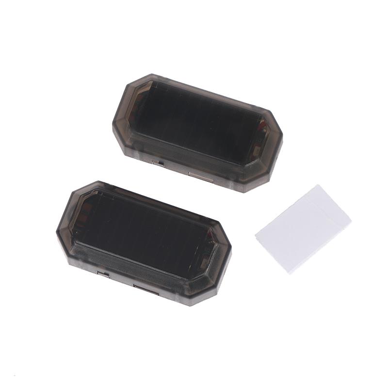 Car Mini Led Solar Power Warning Light Night Security Simulated Alarm Wireless Anti-Theft Caution Lamp Strobe Dummy Alarm Lamp