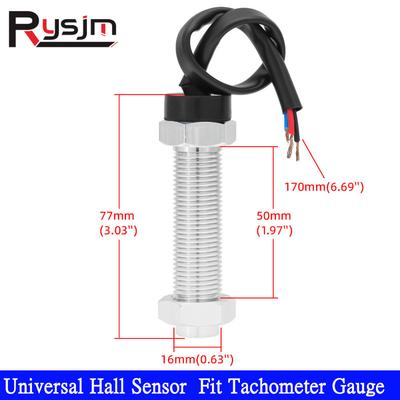 Newest Hall Sensor For Tachometer RPM Speed Meter Tacho Sensors Hall Speed Sensors Stable Measurement