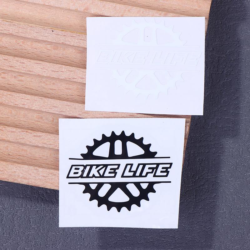 1 ks Nálepky Bike Life Na Rám Kola Horní Trubka Dekorativní Vinylová Nálepka Na Helmu Pro Kolo Vodotěsné Motocyklové Příslušenství