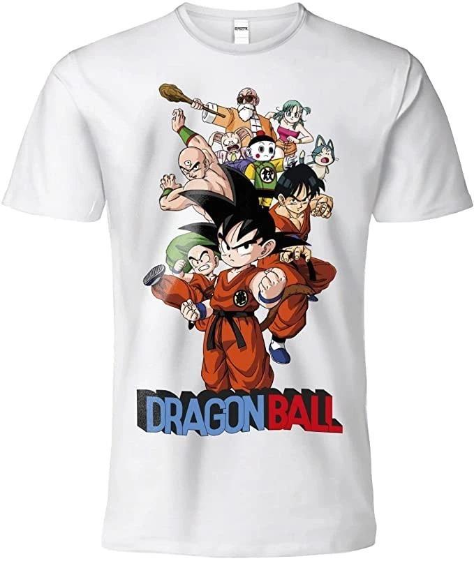 

2026 Dragon Ball Pure Cotton T-shirt, White Shirt, 9 Character Design, Comfortable, Breathable, High-Quality, Insulated, Y2K 4XL