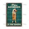 Funny Cat Retro Poster, Aluminum Metal Wall Decor 20x30cm