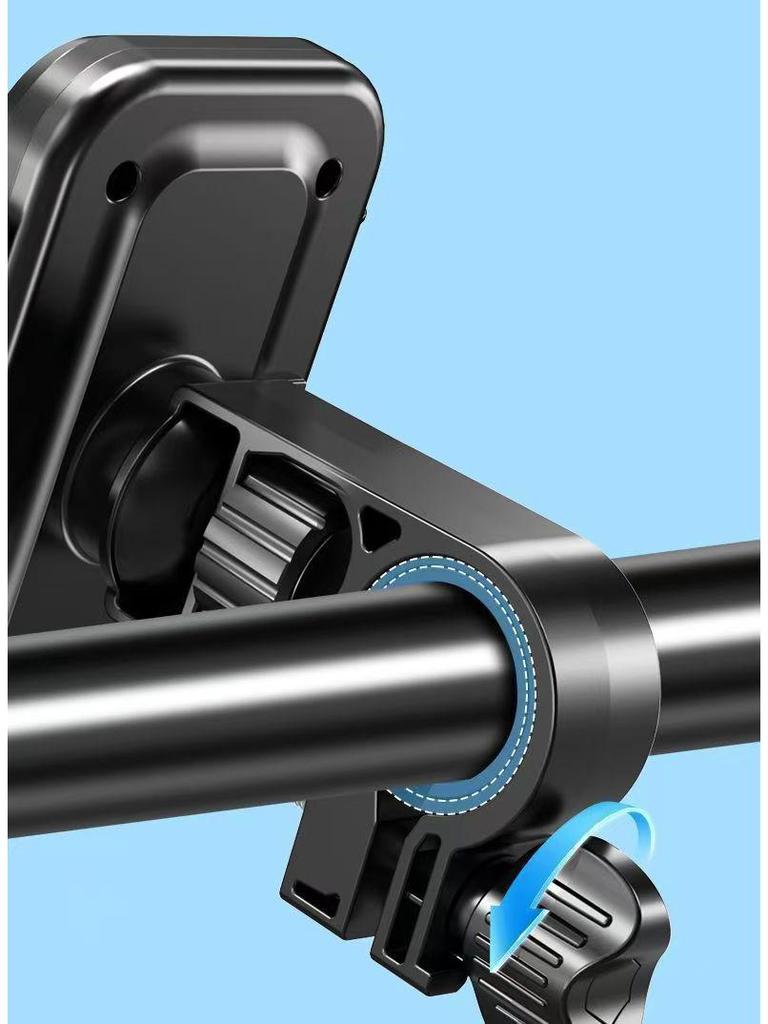 2025 Shockproof Electric Bike Phone Holder: Anti-Shake, Rearview Mirror Design for Food Delivery Riders