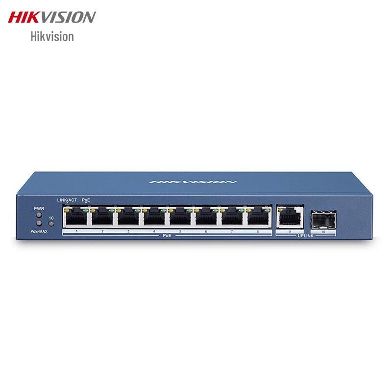 

HIKVISION 10-Port Full Gigabit PoE Switch