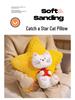 Cartoon Cat Pentagram Plush Pillow - Cute Bed Cushion & Lumbar Support for Girls