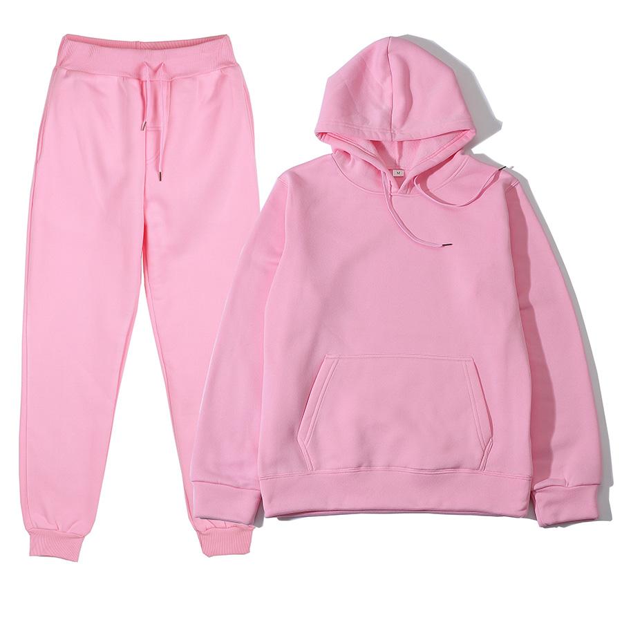 Felpa + Pantaloni Monocolore da Uomo per Primavera Autunno Set Due Pezzi Set Sportivo Casual Tuta da Ginnastica da Uomo