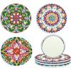 Datura Pocket Mirror 3pcs Diamond Painting Mirror Portable DIY Rhinestone Embroidery Mosaic Makeup Mirror Art Craft Set for Girl