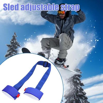 Skiing Pole Shoulder Hand Carrier Lash Handle Straps Shoulder Hook Nylon Loop Ski Handle Black Strap Protecting Adjustable Q6C8