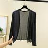 Women's Loose And Comfortable Long Sleeve Short Cardigan Vest Lightweight Outerwear