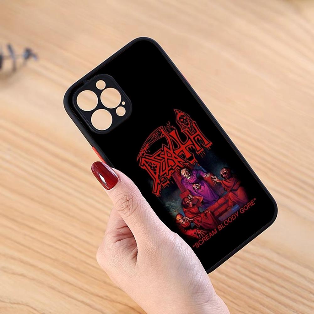 Old Deaths Mental Rock Phone Case Black Matte For IPhone 16ProMax 15 13 12 11 14 Pro Max Mini Plus SE2020 XS Max XR Cover