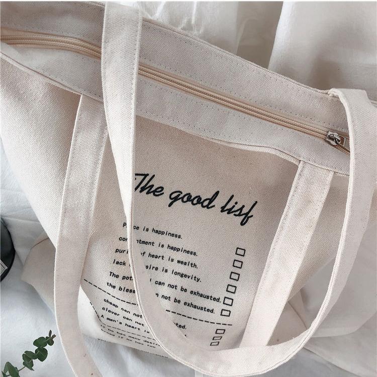 Borsa a tracolla in tela di grande capacità Borsa a tracolla riutilizzabile in tessuto di cotone per borse da spiaggia da donna