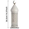 LED Decorative Atmosphere Lamp Anti-Scratch Ramadan Metal Ornaments Lamp Battery Powered Candle Holder Tea Light for Home Decor