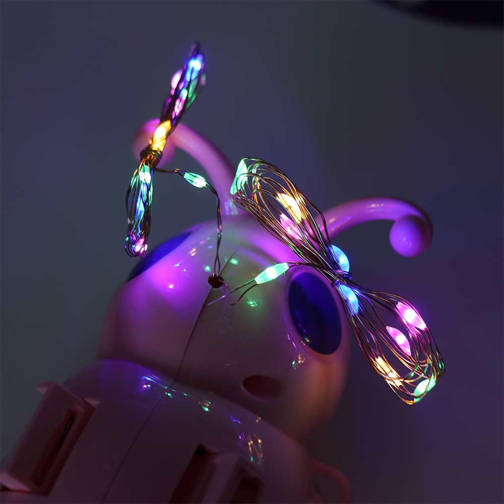 Adjustable Strap Moving Fairy Butterfly Wings With Lights Fairy Flying Toy Cosplay