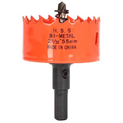 Punta per Seghetto a Tazza Denti Affilati Rimozione Facile dei Trucioli Alta Durezza HSS Taglierino per Fori con Mandrino per