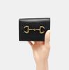 [Pre-Owned] 1955 Horsebit Leather Card Holder Wallet - Excellent #6MBSAK