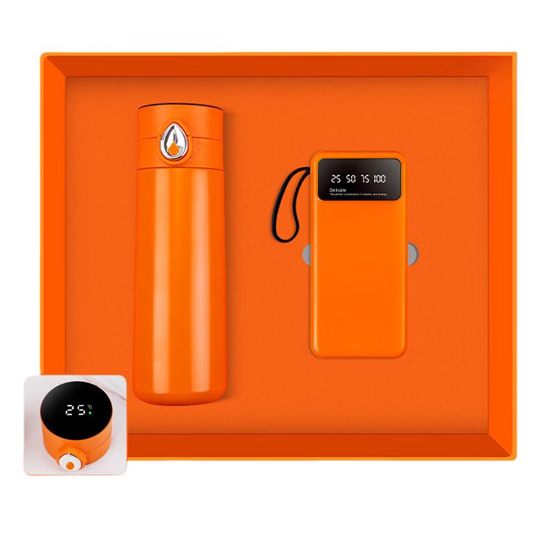 Smart Global Luxury Gift Set: 450ml Temperature Control Mug & Stand Power Bank