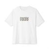 FOCUS Word Art T-Shirt | Minimalist Typographic Design, White Tee
