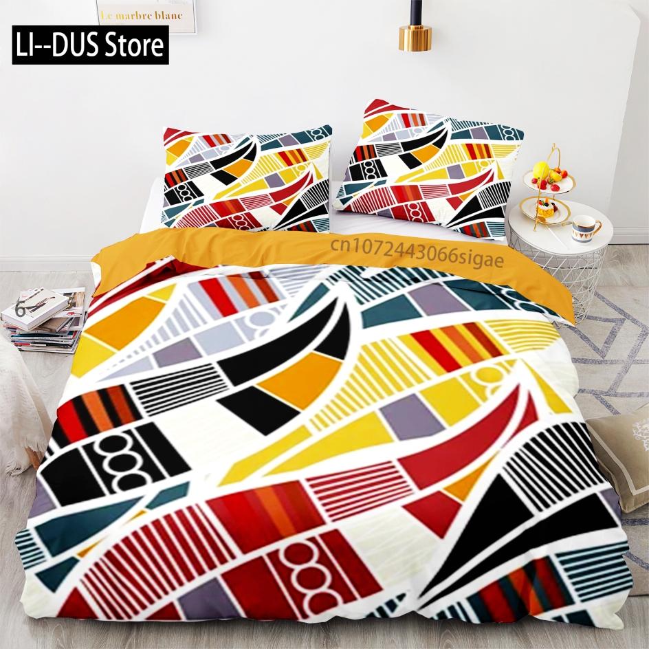 Tribe Bedding Set Single Twin Full Queen King Size Ancient culture Bed Set Aldult Kid Bedroom Duvetcover Sets 3D Anime 012