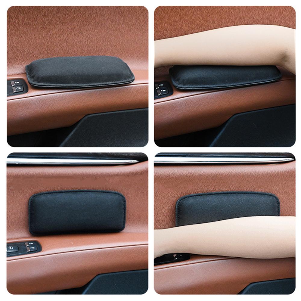 Comfortable Suede Car Pillow Car Knee Pad Auto Cushion Elastic Memory Foam Leg Pad Headrest In The Car Accessories