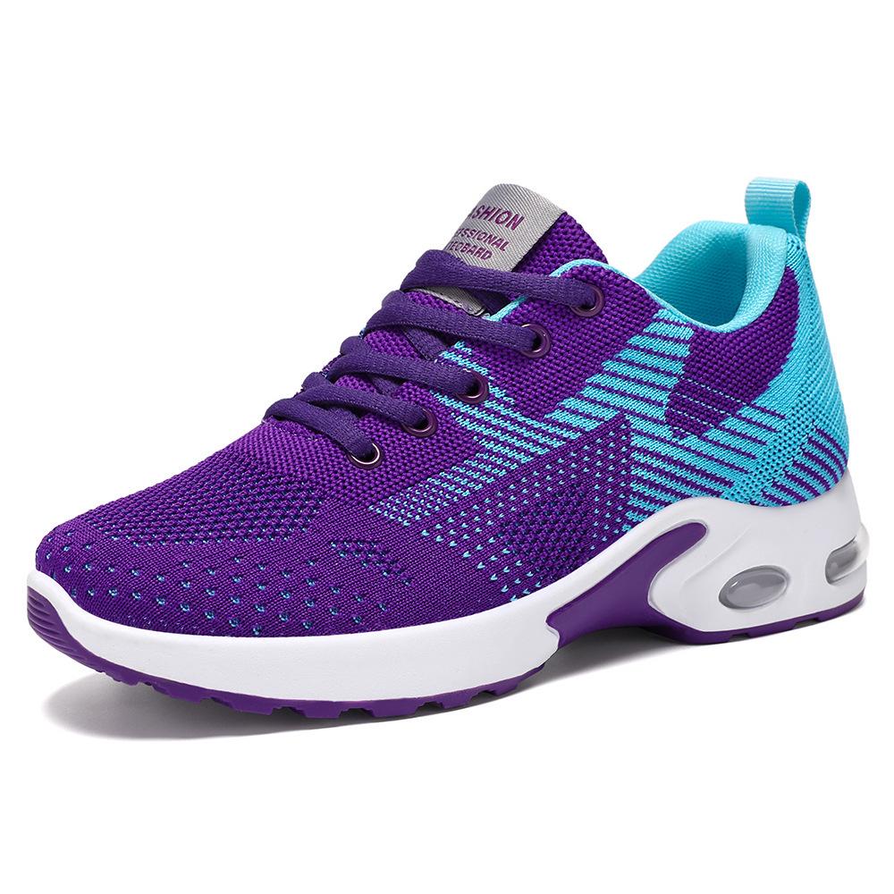 Women's Air Cushion Lace-up Running Shoes - Spring Arrival, Plus Size, Soft Sole, Breathable, Casual Sports Footwear