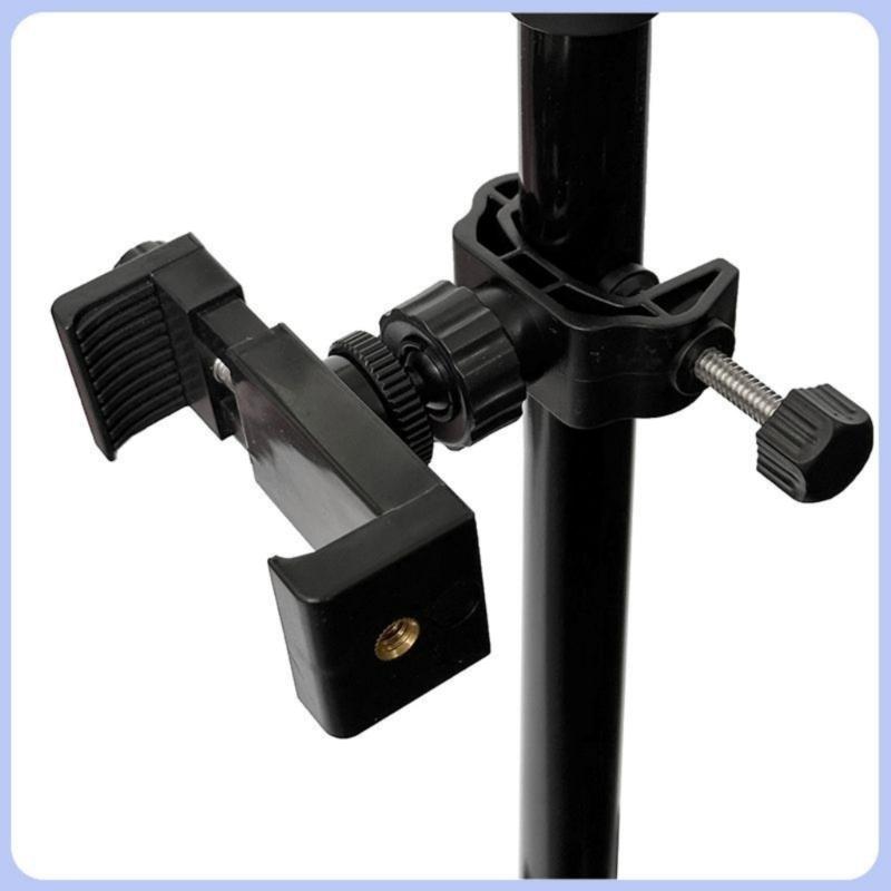 Portable 45°Rotation Stand Phone & Mic Stand Compatible for Action Cameras, DSLR Smartphones Quick Installation