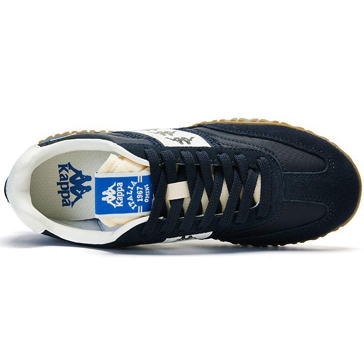 Kappa Retro Casual Shock Absorbing Breathable Low Top Training Shoes Unisex sneakers Black Blue K0EW5MM22-906