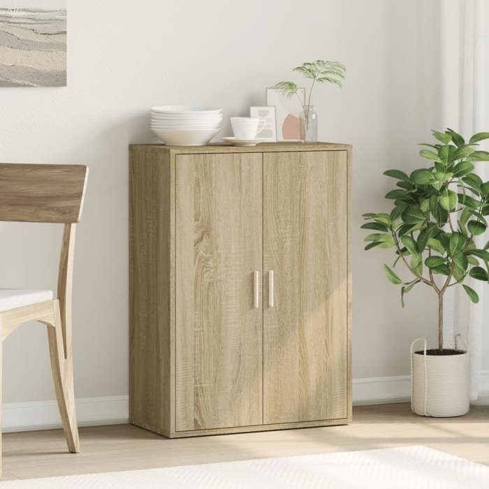 VidaXL Buffet, Sideboard with Shelves and Doors, Living Room Dining Room Interior Storage Furniture, Modern, Oak 840487