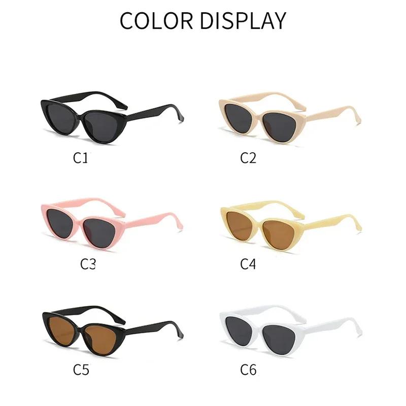 New Vintage Cat Eye Children Sunglasses Vintage Small Frame Sun Glasses for Kid Luxury  Design Outdoor Street Eyewear UV400