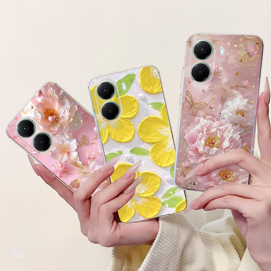 For Xiaomi Poco X7 Pro Case 2025 New Fashion Flower Soft Silicone Cover For Coque Xiomi Xiaomi Poco X7 pro PocoX7 X 7 Phone Case
