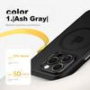 IPhone 15 Pro Max Case, Apple 15 Pro Max Protective Cover, Wireless Charging Compatible, Frosted Anti-Drop Full Protection Case, Midnight Black