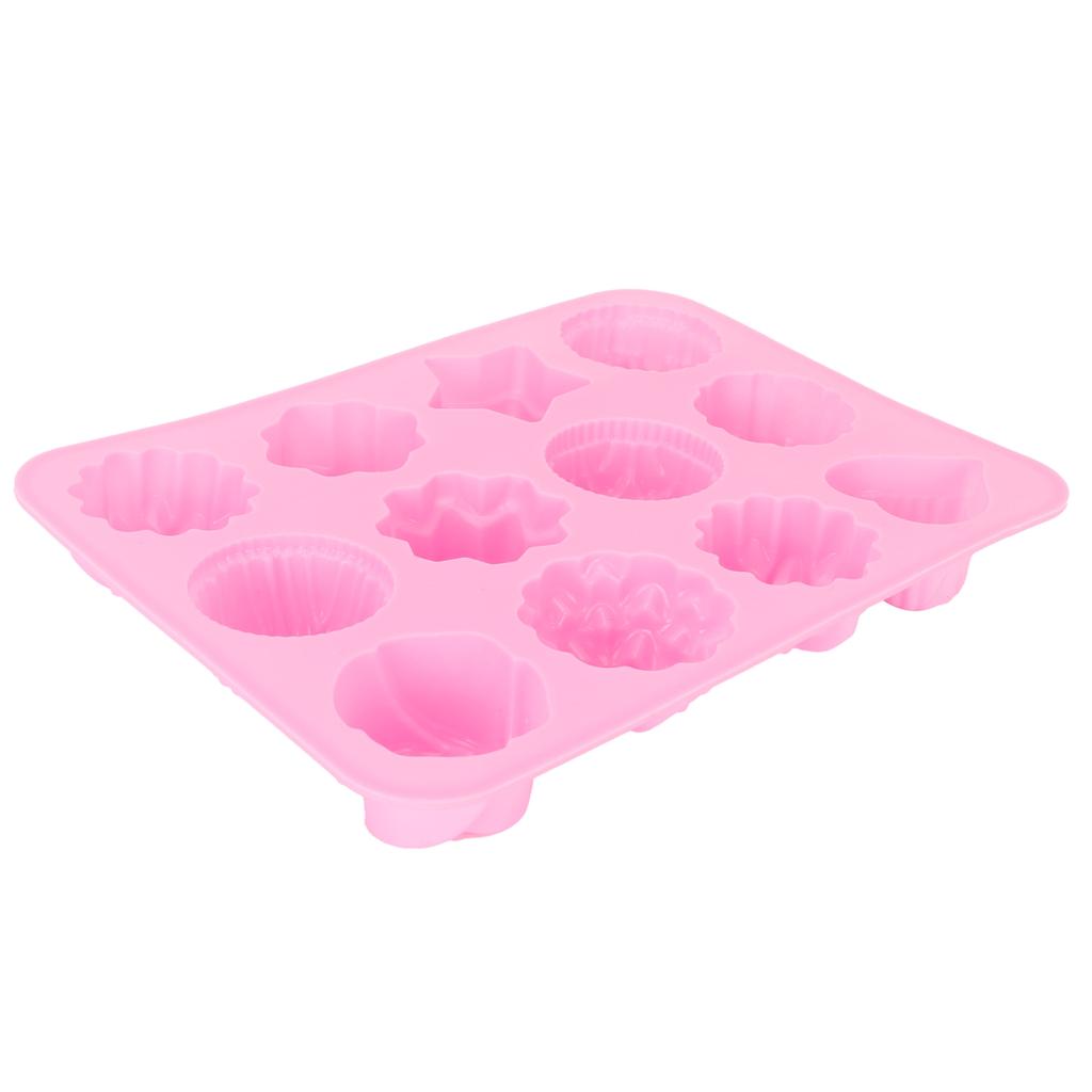 12 Grid Silicone Mold DIY Chocolate Cake Pudding Fondant Baking Mould Kitchen Supply