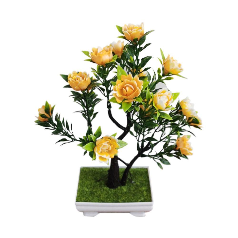 

Розы Маленькое Дерево Горшок Комната Дом Настольное Украшение Искусственное Растение Цветок Свадьба Рождество День Рождения Вечеринка жёлтый