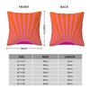 Sun Sunrise Orange And Hot Pink Preppy Sunshine Pillowcase Soft Cushion Cover Decor Pillow Case Cover Chair Zipper 45*45cm